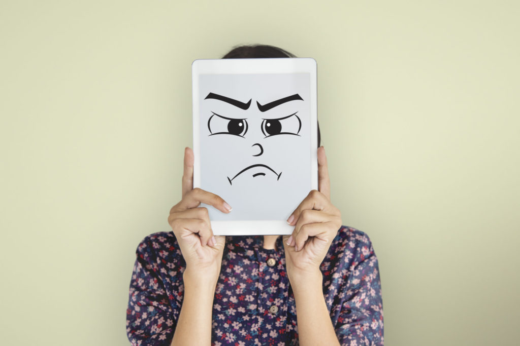 Hypermobility annoyed woman
