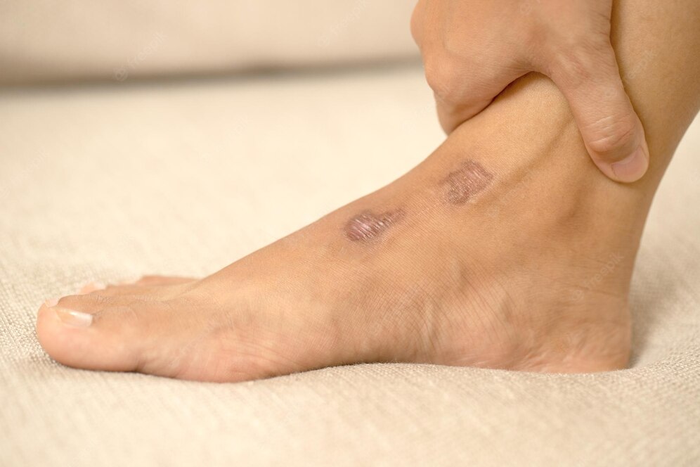keloid-is-type-scar-that-is-raised-larger-than-scar-that-occurs-caused-by-tissue-hypertrophy-seen-as-thick-bulge-area_479128-422 scar keloid