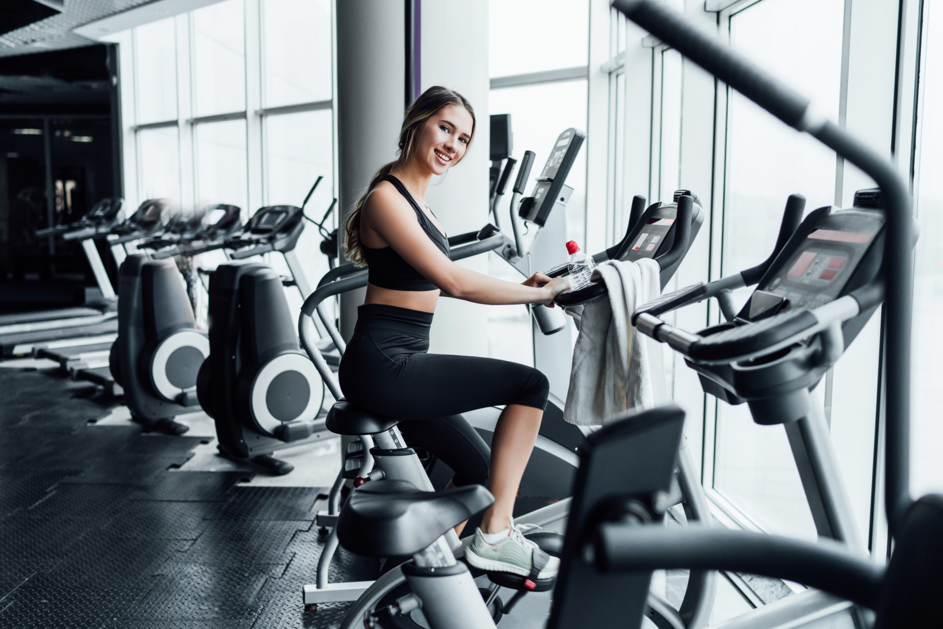 woman doing cardio