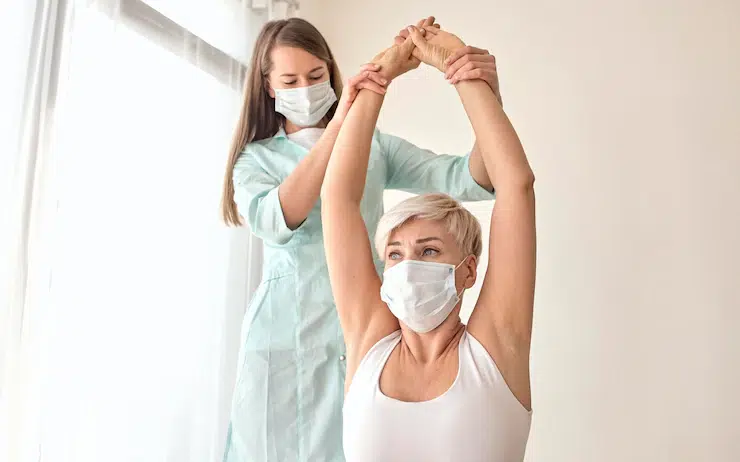 Physical therapy woman